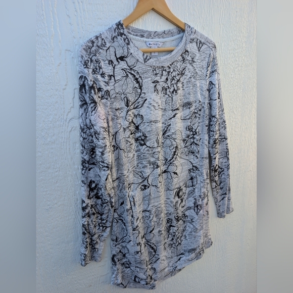 Athleta Balance Print Dress In Gray Eden Floral Pockets Women's Size Small - Picture 3 of 8